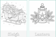 Winter Holidays Xmas Coloring Pages, a Seasonal Illustration by Nuvame Arts & Designs (Thumbnail 4 of 19)