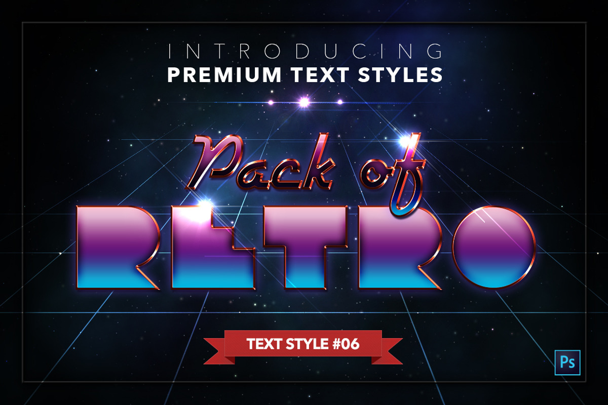 Retro #1 - 20 Text Styles preview 7