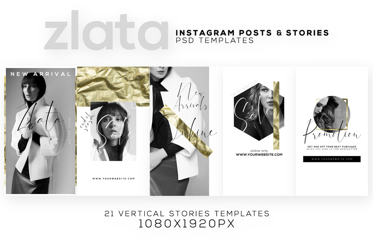 ZLATA - Instagram Templates, a Social Media Template by RussGFX (Photo 6 of 12)