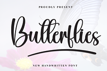 Butterflies | Script Font