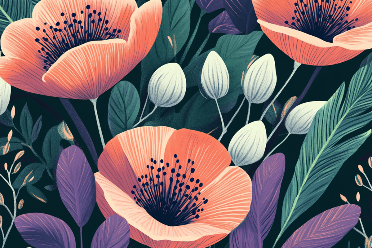 Bold Bloom Botanical Overlay