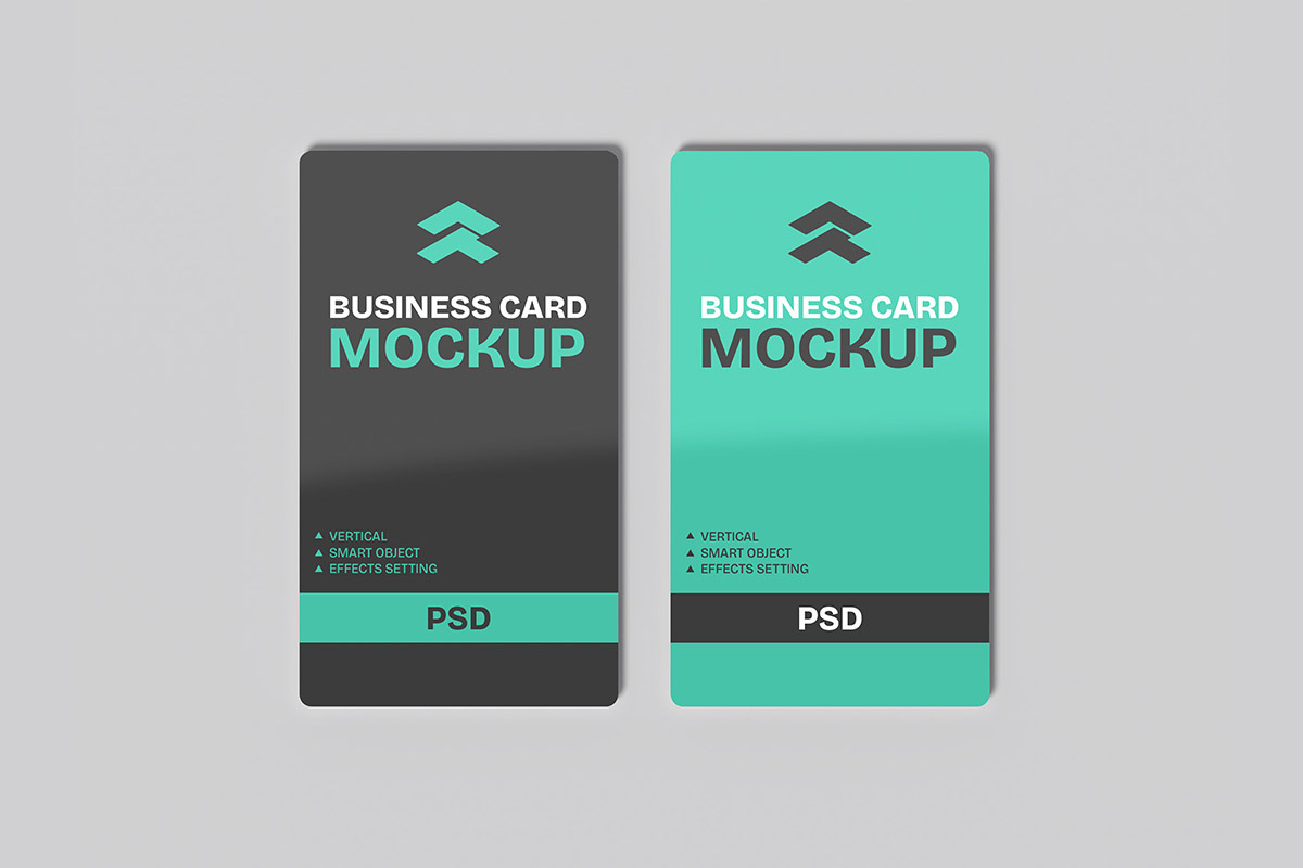 Business Card Vertical - Mockup, a Mockup by Rometheme Std (Photo 5 of 5)