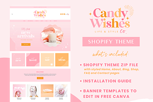 Shopify Theme Pink - Candy Wishes