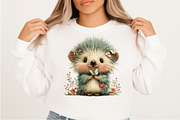 Whimsical Spring Hedgehog Clipart, an Illustration by Craft Nest (Thumbnail 7 of 11)