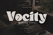 Vocity - Display Font, a Serif Font by Fikry Alfatih (Thumbnail 1 of 7)
