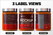 1lb Whey Protein Jar Mockup A2-Pro, a Packaging Mockup by Design Warlord (Thumbnail 5 of 16)