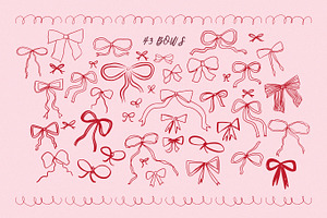 43 Hand Drawn Bow Vectors