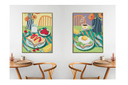 collection - poster - modern, a Food Illustration by linhnguyen124 (Thumbnail 3 of 5)