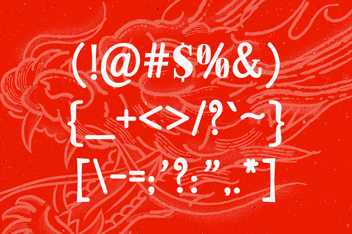 Golden Dragon - Hand-drawn Serif, a Serif Font by HipFonts (Photo 10 of 10)