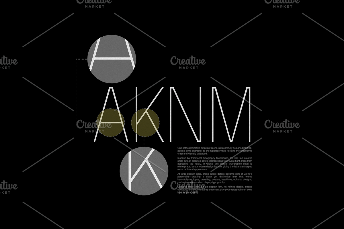Giona – Elegant Thin Condensed Font, a Sans Serif Font by Linecreative (Photo 3 of 8)