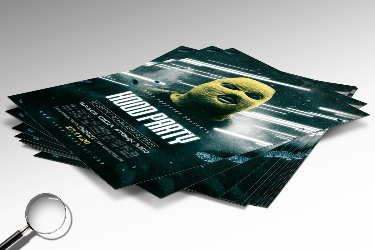 Hood Party | Club & Deejay Flyer, a Flyer Template by GIGA-TEMPLATE (Photo 4 of 5)