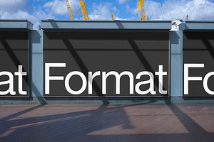 FORMAT B2 BILLBOARDS MOCKUP 06, a Print Template by Format Mockups
