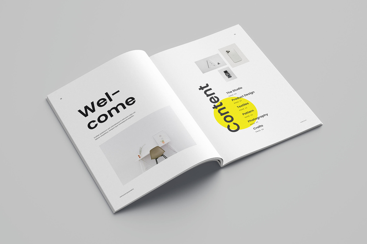 InDesign Portfolio Template, a Brochure Template by Meenom Templates (Photo 3 of 13)