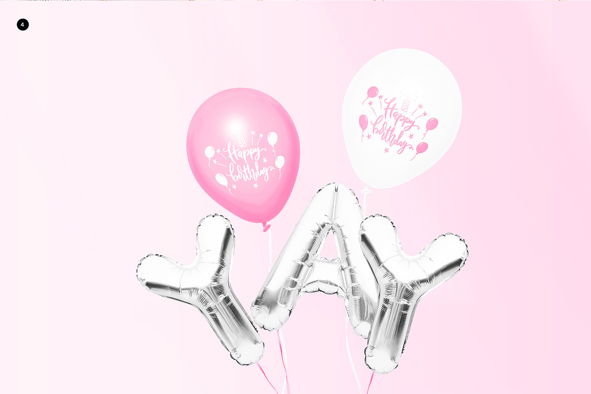 Balloons Designer Kit Mock-upd, a Household Mockup by Mocca Mockups Store (Photo 3 of 6)
