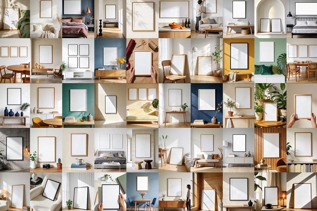 120 Frame Interior Mockup Prompts, an Arts & Entertainment Photo by Selenique Studio (Photo 7 of 7)