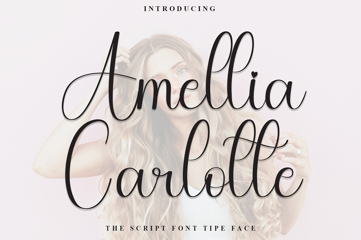 Amellia Carlotte, a Handwritten Font by FreshTypeINK (Photo 1 of 8)