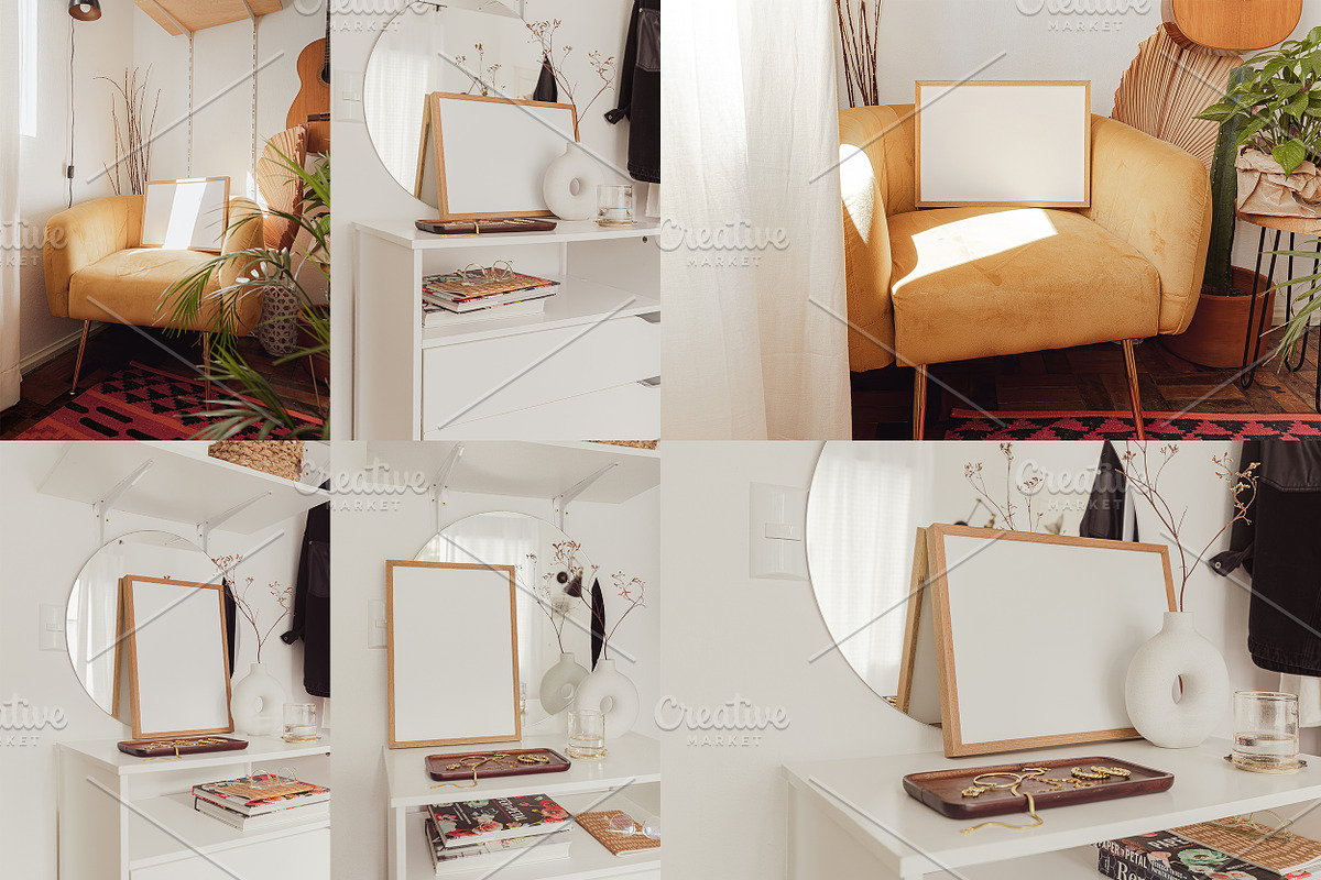 Imperfect Interior Frame Mockup Set, a Household Mockup by Salt Color Studio (Photo 23 of 28)