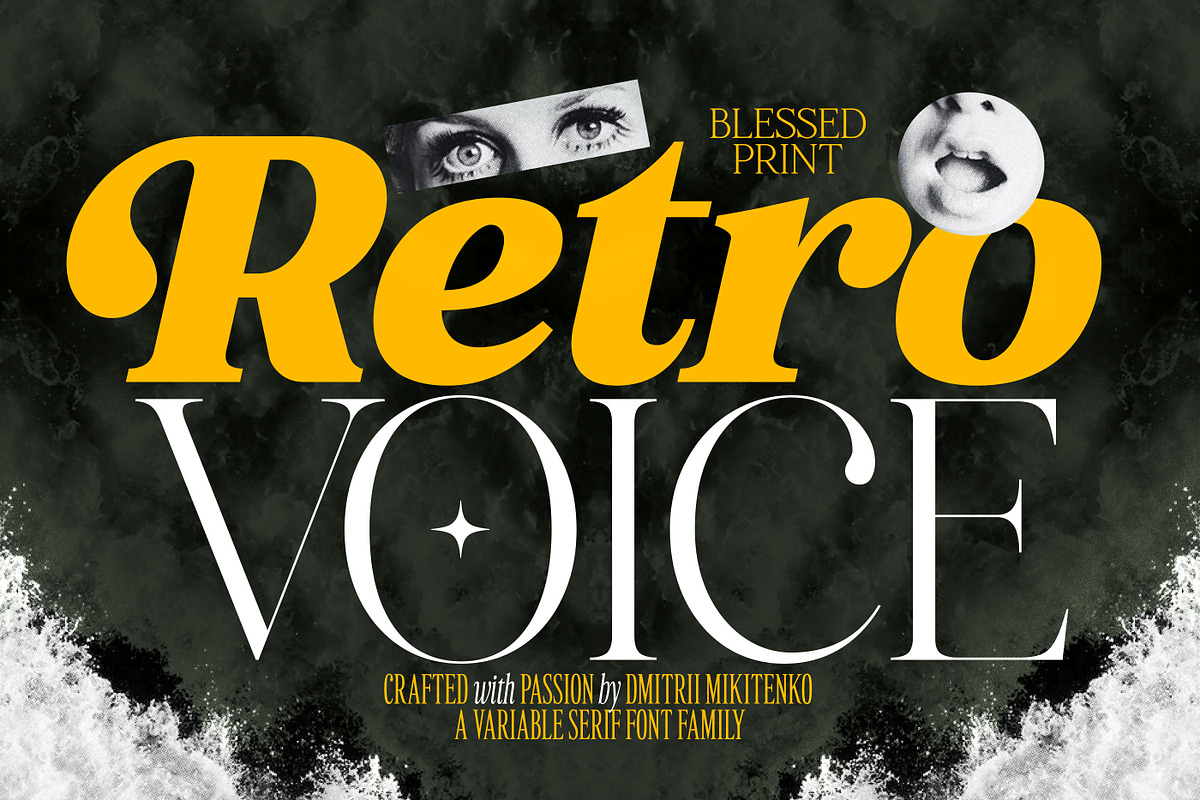 Retro Voice – Variable Serif Font, a Serif Font by Blessed Print (Photo 1 of 29)