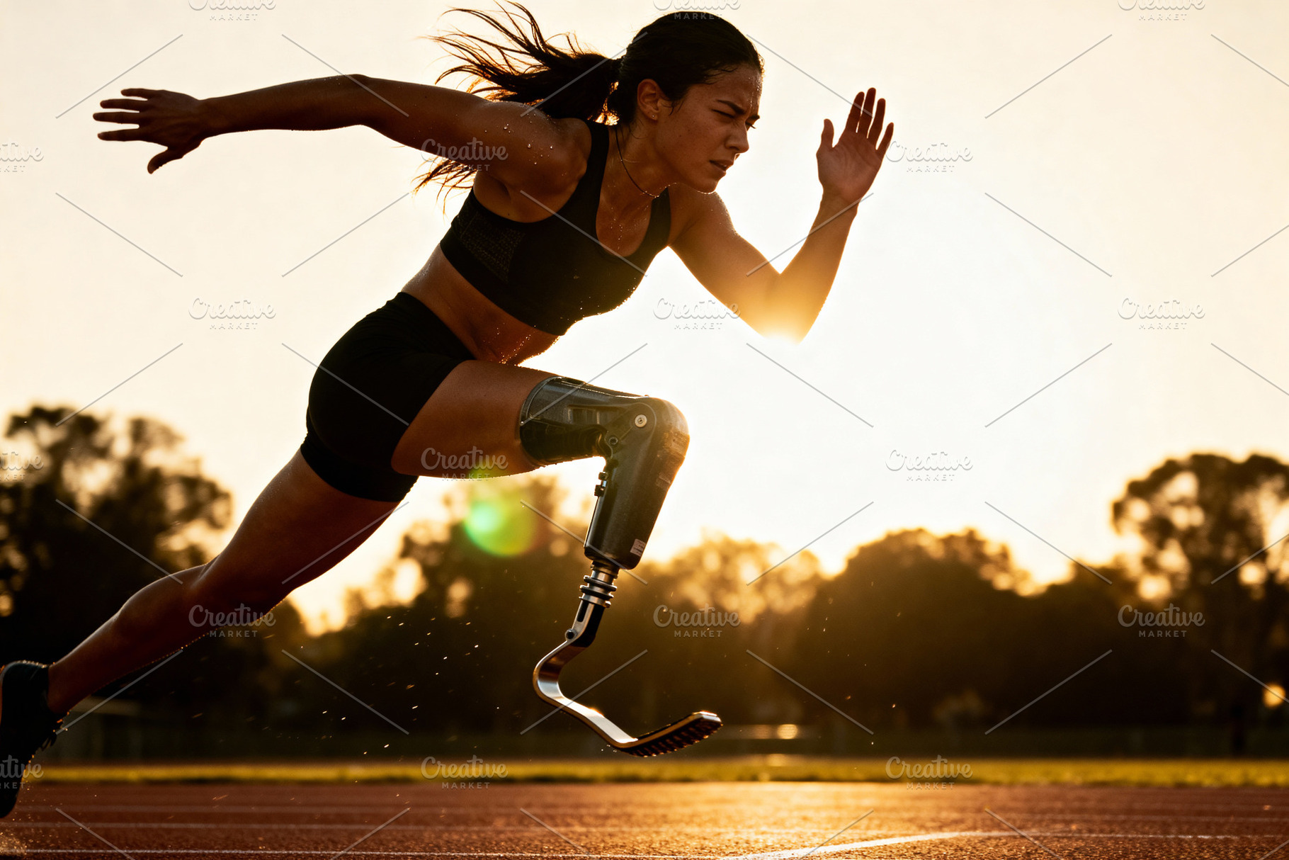 Dynamic Para-Athlete Sprinting, a Sports & Recreation Photo by Virgo Studio