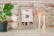 Beige WiFi QR Code Sign, a Stationery Template by SunshineStudioBoutique (Thumbnail 2 of 11)