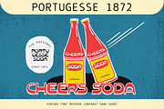 Noods Soup | Retro Vintage Typeface, a Sans Serif Font by Jolicia Type (Thumbnail 6 of 14)