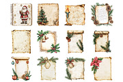 Vintage Christmas Journal Pages, an Illustration by Design Market (Thumbnail 3 of 3)