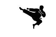 Dynamic martial arts kick silhouette, a Graphic by Amazin_art (Thumbnail 35 of 36)