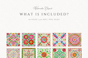 Mexican Folk Art Frames Otomi, an Object Graphic by Invite to Clipart (Thumbnail 6 of 8)