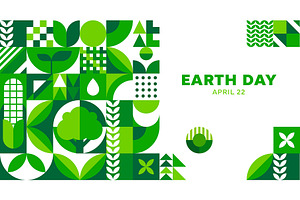Earth Day environment poster with, an Illustration by Buch&Bee