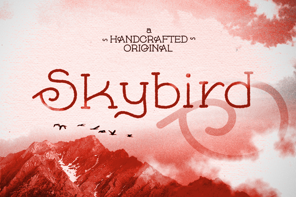 Skybird Font preview 8