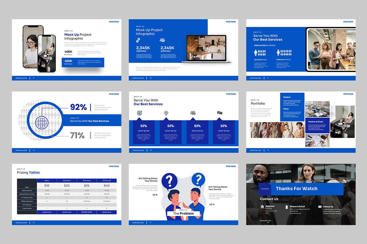 Morcow Google Slides Templates, a Presentation Template by Stock Shape (Photo 3 of 4)