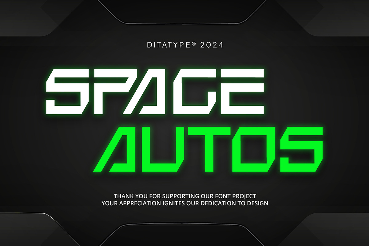 Space Autos, a Symbol Font by Ditatype (Photo 11 of 11)