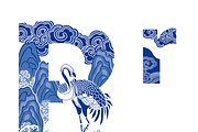 Alphabet design in Oriental style, a Symbol Font by PonDeArt (Thumbnail 2 of 2)