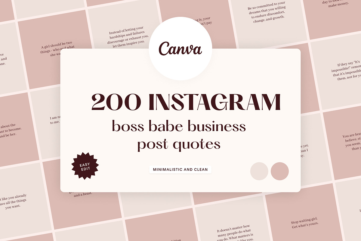 Canva Girl Boss Business Quotes, an Arts & Entertainment Photo by Alice Store (Photo 1 of 7)