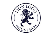 Lion emblem logo, a Branding & Logo Template by menangan studio (Thumbnail 1 of 2)