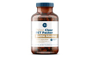 Amber Pills Bottle Mockup, a Packaging Mockup by Reformer Mockup (Thumbnail 3 of 5)