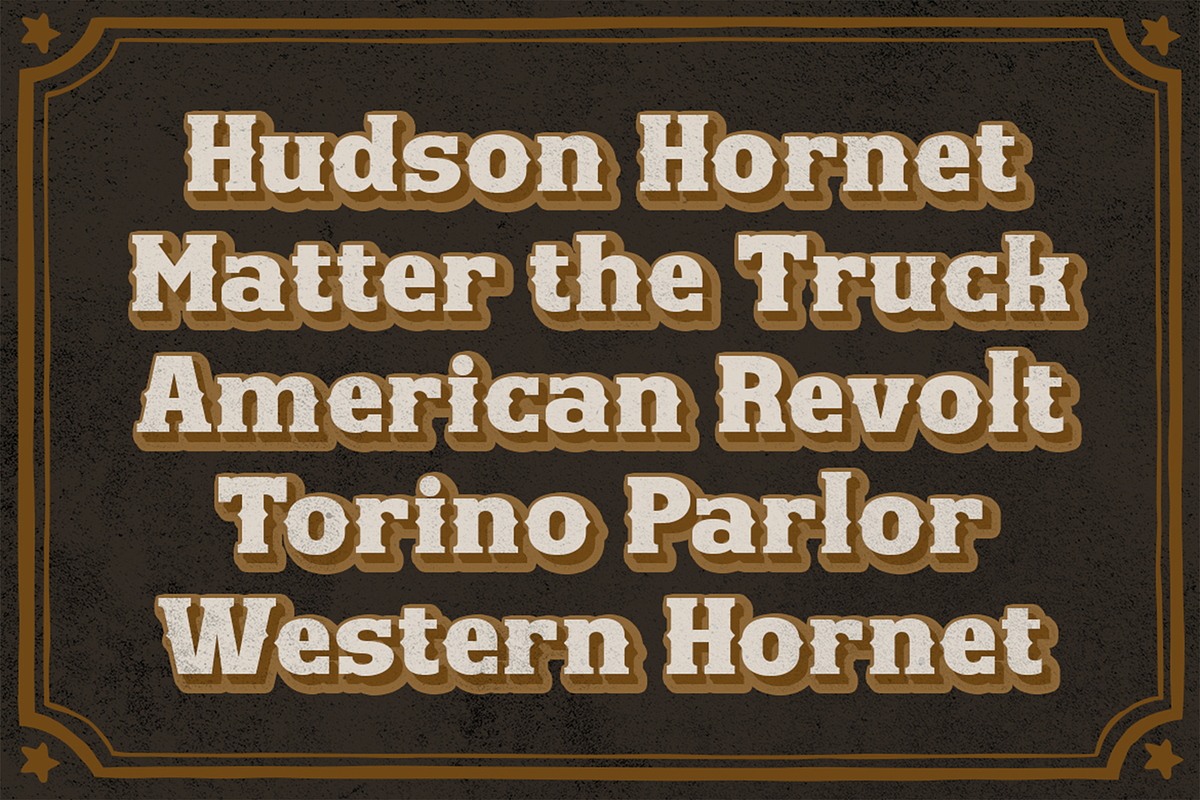 Western Hornet - Display Font, a Font by Pekotype (Photo 2 of 14)