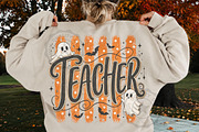 Spooky Halloween Ghost Teacher PNG, a Seasonal Illustration by OK Design (Thumbnail 4 of 5)