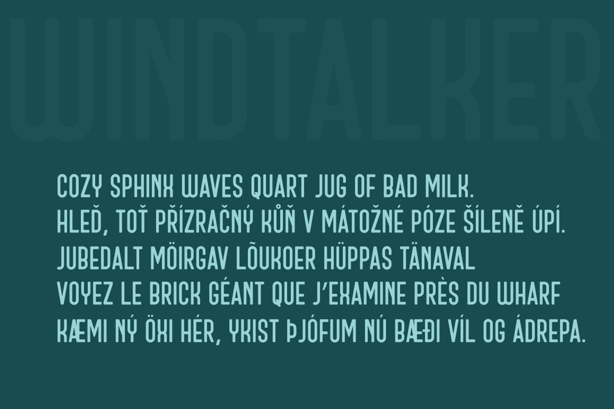 Windtalker Regular preview 3