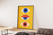 16 Abstract Eyes Printable Wall Art, a Background Graphic by C Design Studio (Thumbnail 12 of 18)