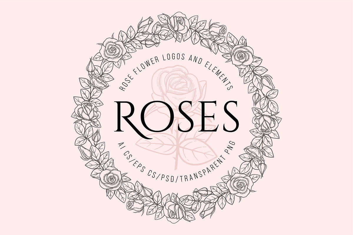 Rose flowers and logos collection, a Branding & Logo Template by Genestro Shop (Photo 1 of 5)