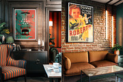 Interior Poster MockUp Set, a Print Template by As Good As Possible (Thumbnail 3 of 7)