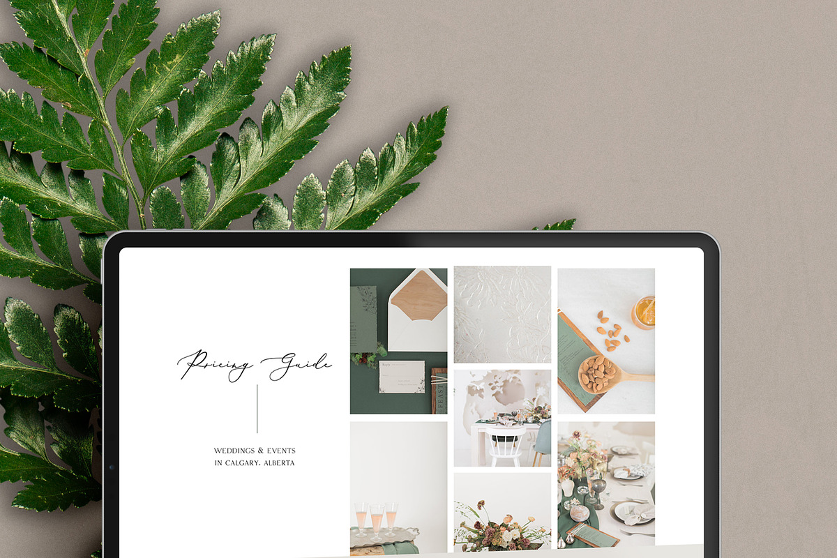 The Yasmin Pricing Guide - Showit, a Websites & App Template by Gillian Sarah