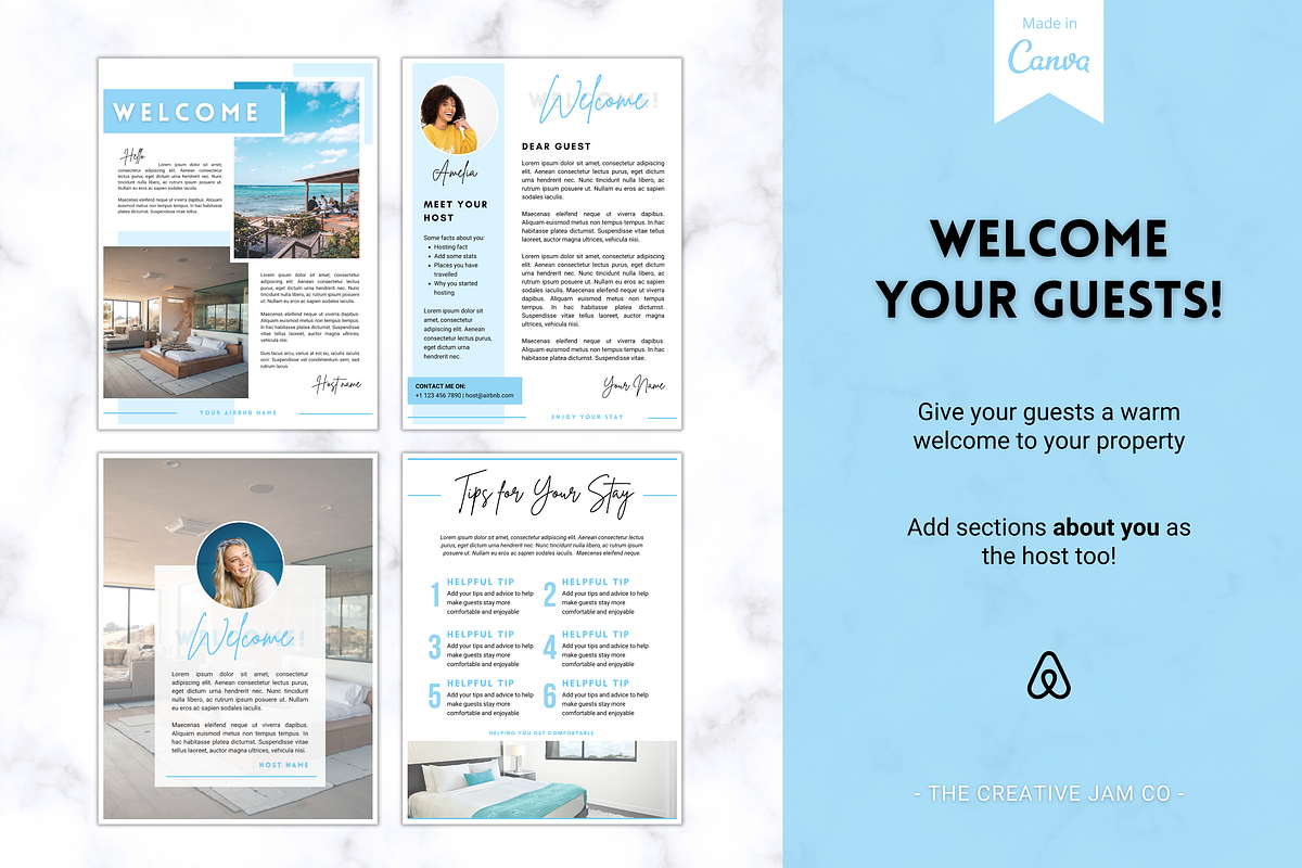 Airbnb Welcome Book Template - 20pgs, a Poster Template by Templatables (Photo 6 of 12)