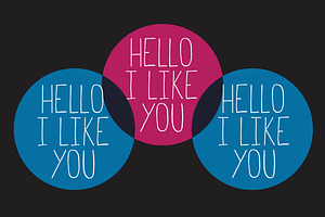 Hello I Like You Handwritten Font