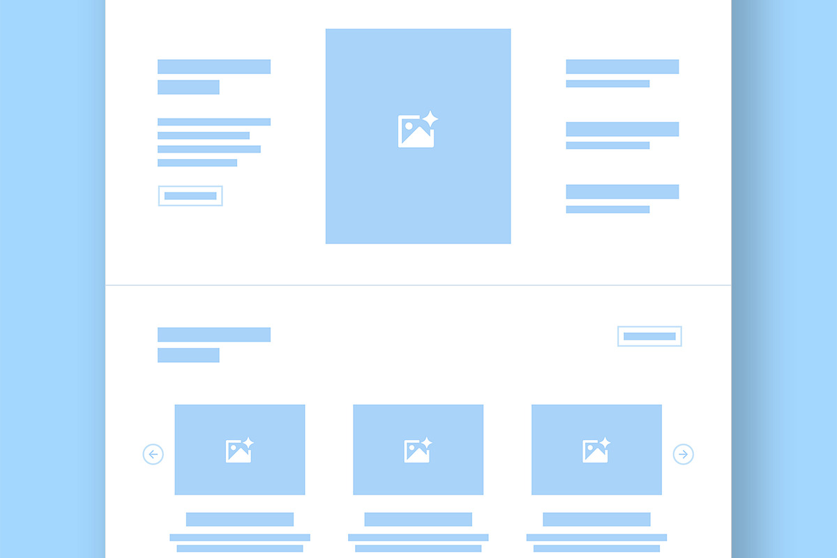Modern Landing Page Wireframe, a Landing Page Template by ContestDesign (Photo 4 of 6)