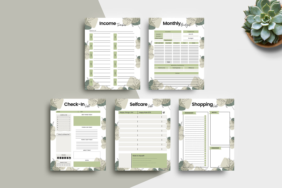 Ultimate Planner Bundle Pack, a Stationery Template by Ultimate Template Shop (Photo 6 of 7)