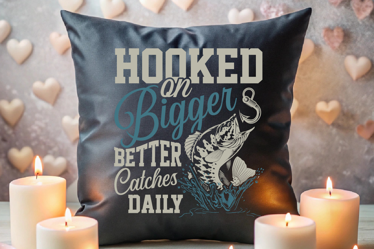 Hooked On Bigger Better T-shirt, an Illustration by Crafts Bundle (Photo 5 of 5)