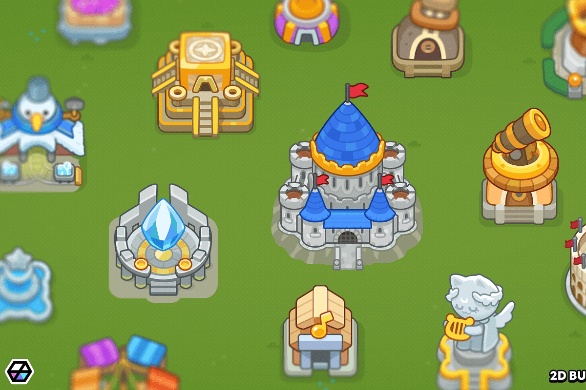 2D Buildings - Town, an Object Graphic by LAYERLAB (Photo 2 of 14)