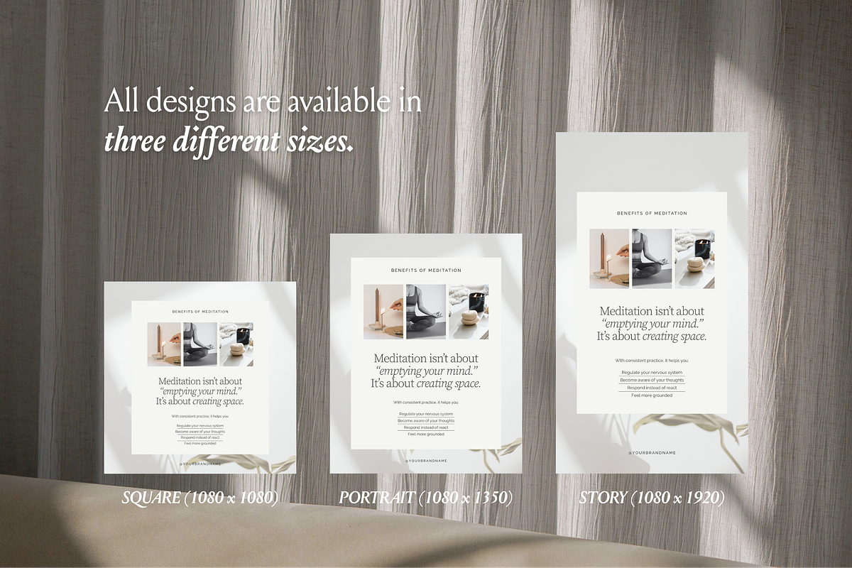Minimalist Therapist IG Templates, a Social Media Template by CanvaTemplateClubCo (Photo 9 of 11)